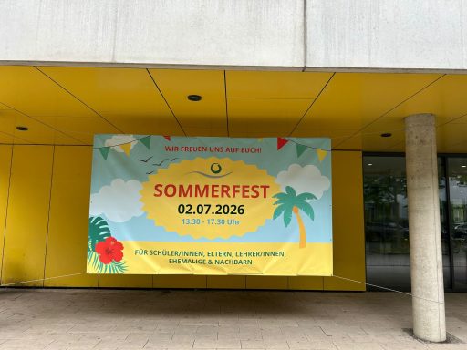 Werbebanner Sommerfest